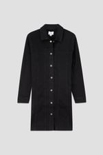 Womens Black Slim Longline Jacket