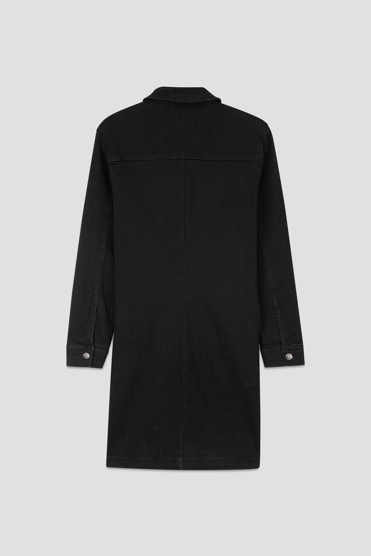 Womens Black Slim Longline Jacket