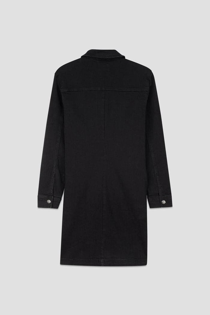 Womens Black Slim Longline Jacket