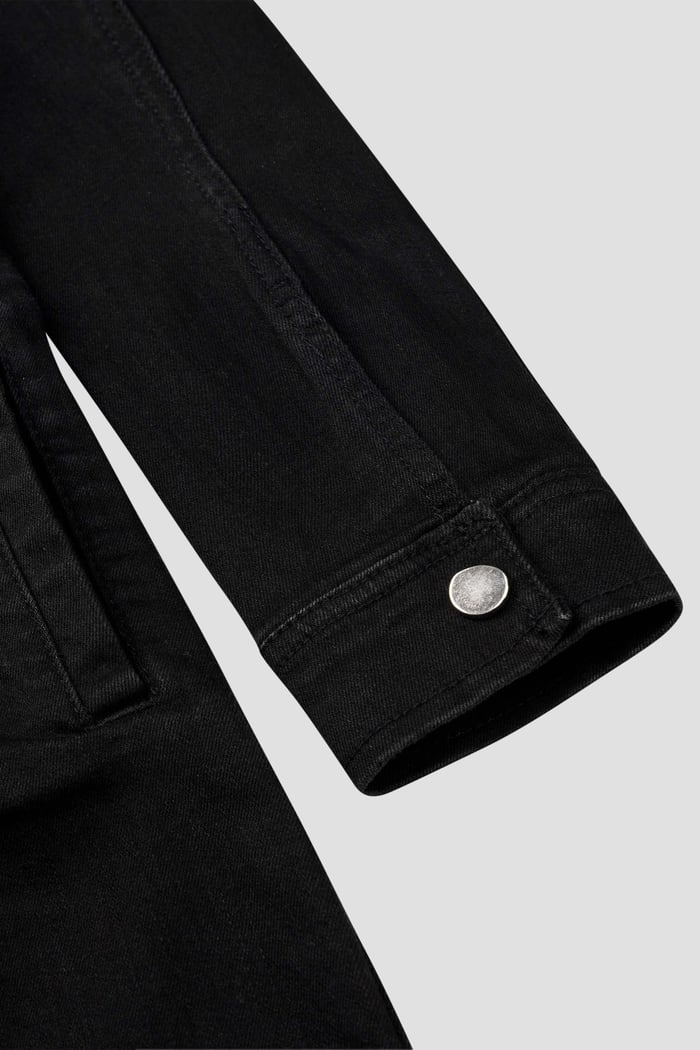 Womens Black Slim Longline Jacket