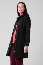 Womens Black Slim Longline Jacket