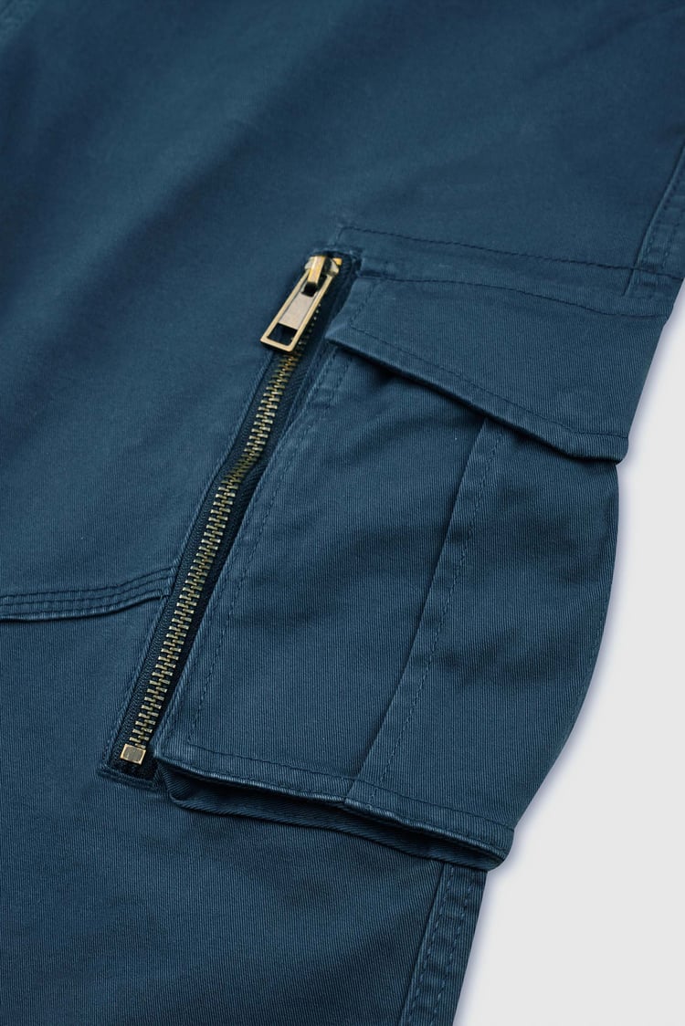 Mens Zip Details Cargo Trouser