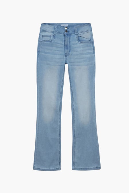 Mid Blue Slim shape Boot cut Jeans