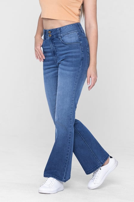 Slim shape Boot cut Jeans