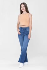 Slim shape Boot cut Jeans