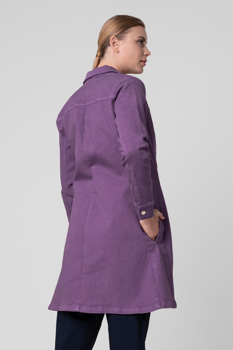 Womens Slim Longline Coloured Jacket