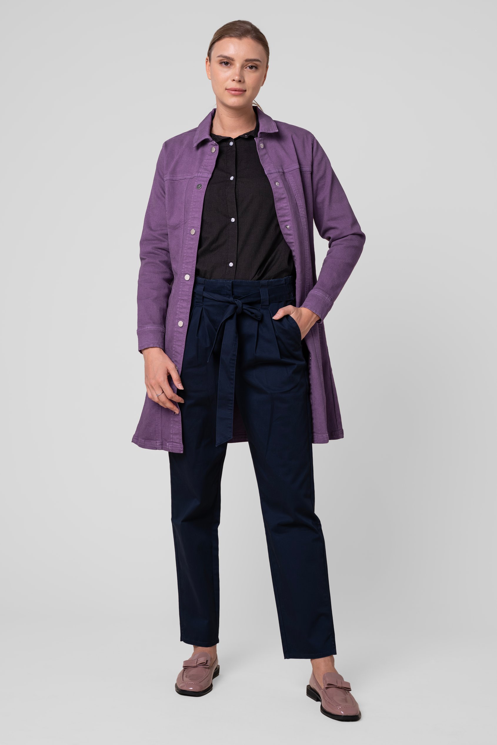 Womens Slim Longline Coloured Jacket