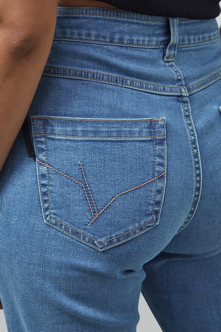 Light Blue Enorsia Authentic High Waist Boyfriend Jeans