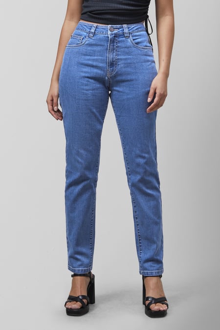 Light Blue Enorsia Authentic High Waist Boyfriend Jeans