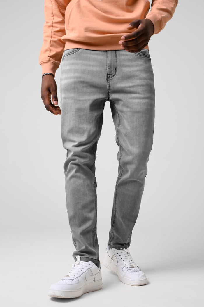 Mens Tapered Slim Fit Jeans