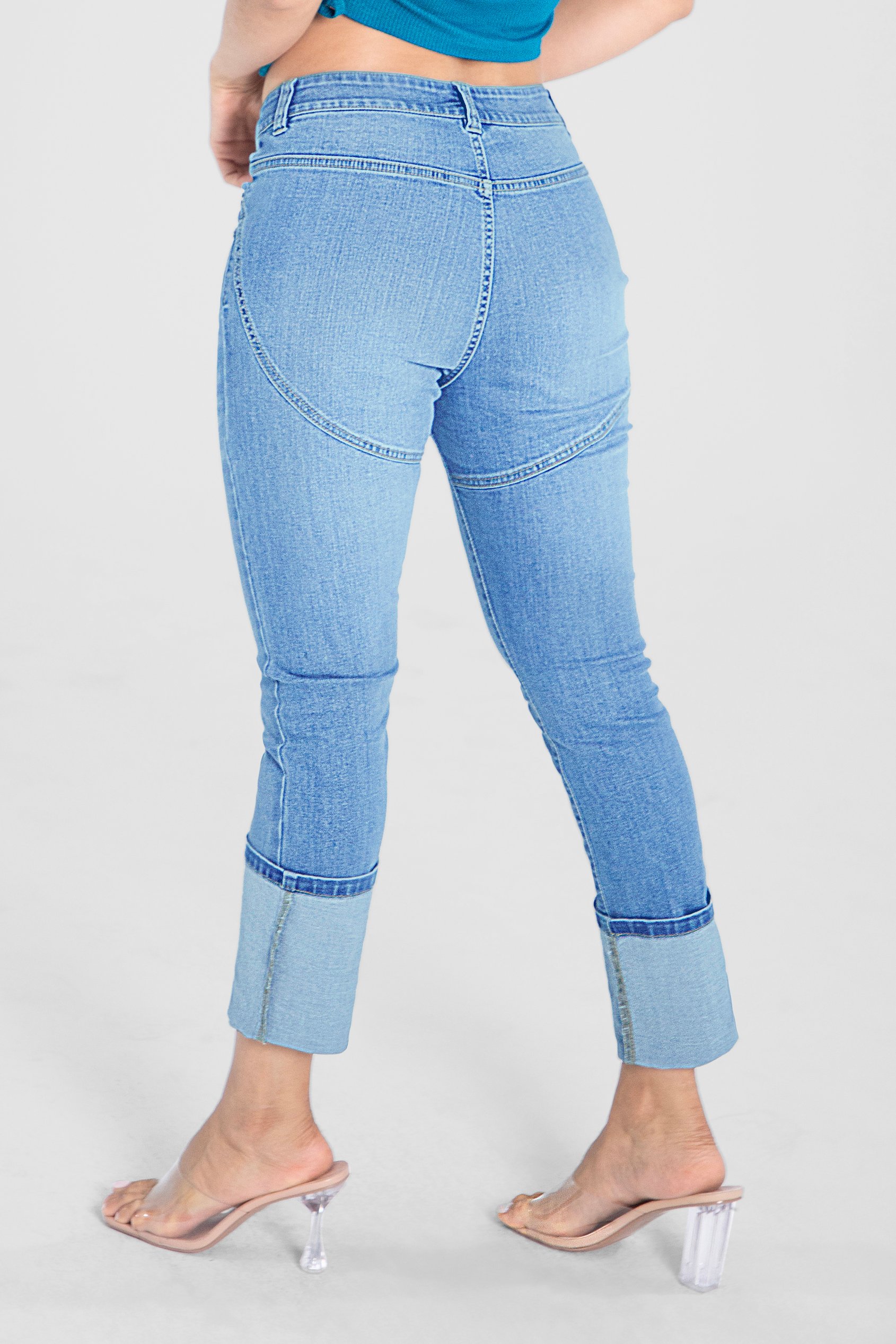 Mid Waist Skinny Jeans
