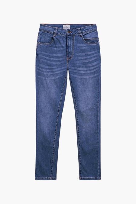 Light Blue Mid Waist Skinny Jeans