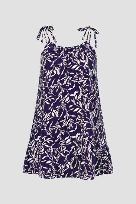 Women's Navy Tiered Cami Mini Dress