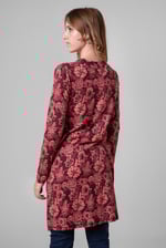 Womens Wild Flower Print Longline Midi Dress