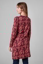 Womens Wild Flower Print Longline Midi Dress