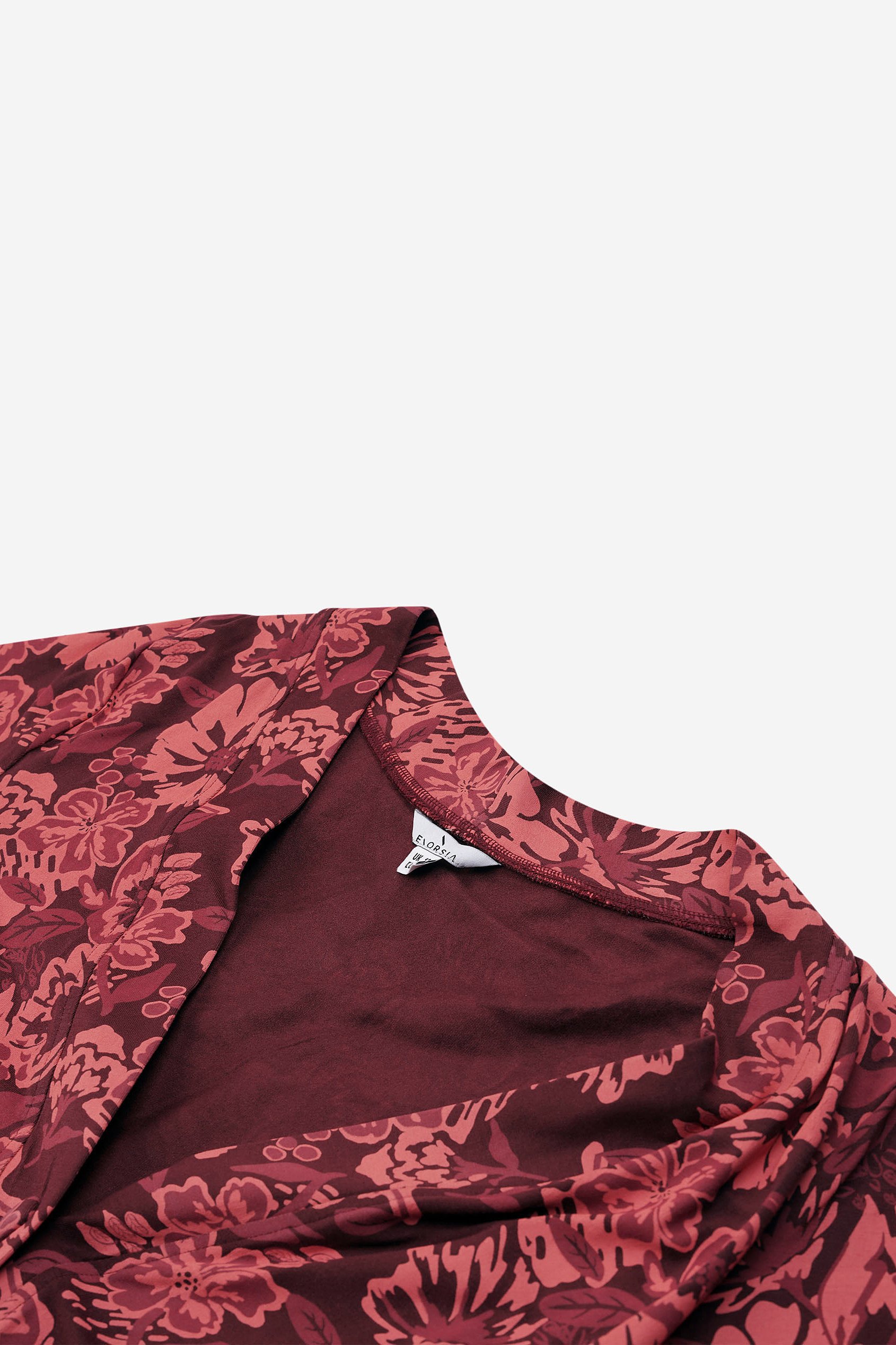 Womens Wild Flower Print Longline Midi Dress