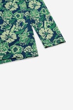 Womens Wild Flower Print Longline Midi Dress