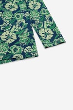 Womens Wild Flower Print Longline Midi Dress