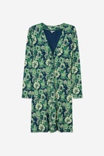 Womens Wild Flower Print Longline Midi Dress