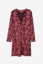 Womens Wild Flower Print Longline Midi Dress