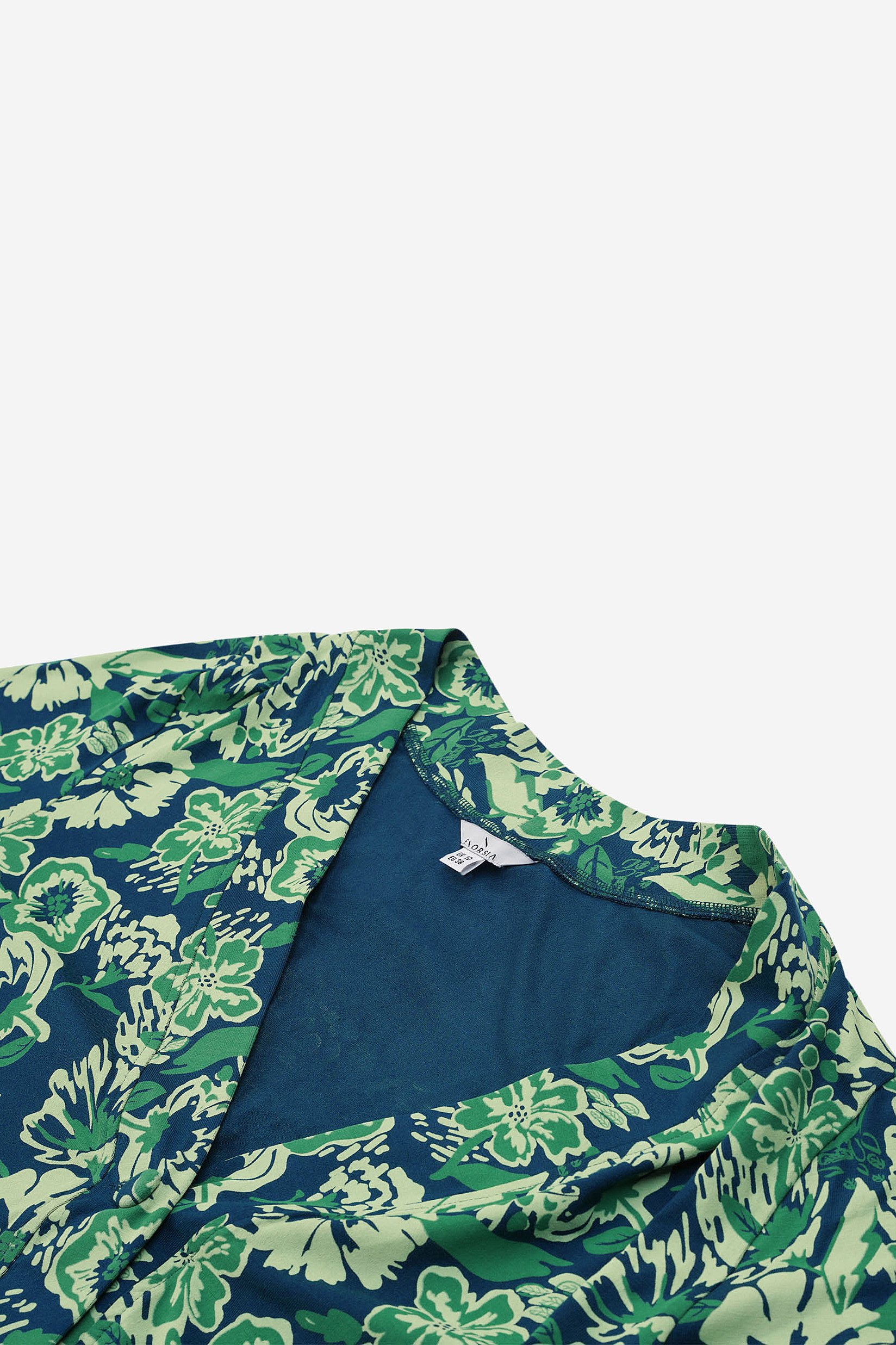 Womens Wild Flower Print Longline Midi Dress