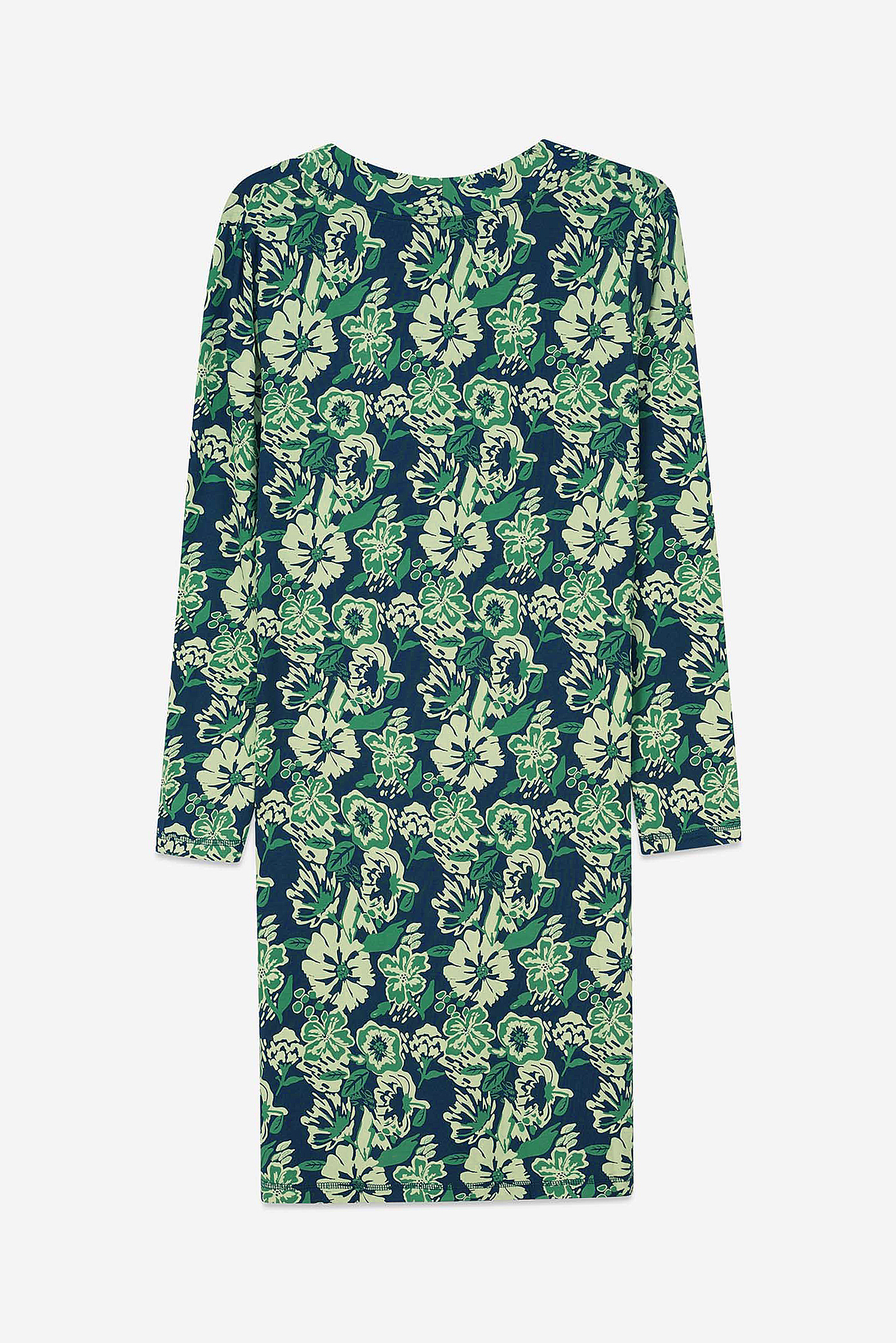 Womens Wild Flower Print Longline Midi Dress