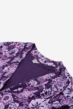 Womens Wild Flower Print Longline Midi Dress