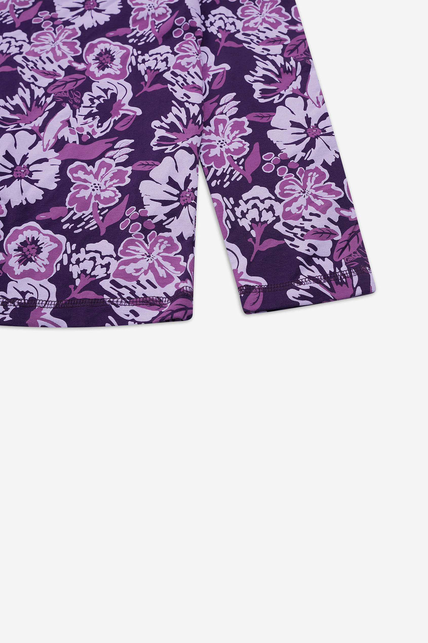 Womens Wild Flower Print Longline Midi Dress