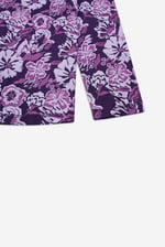 Womens Wild Flower Print Longline Midi Dress