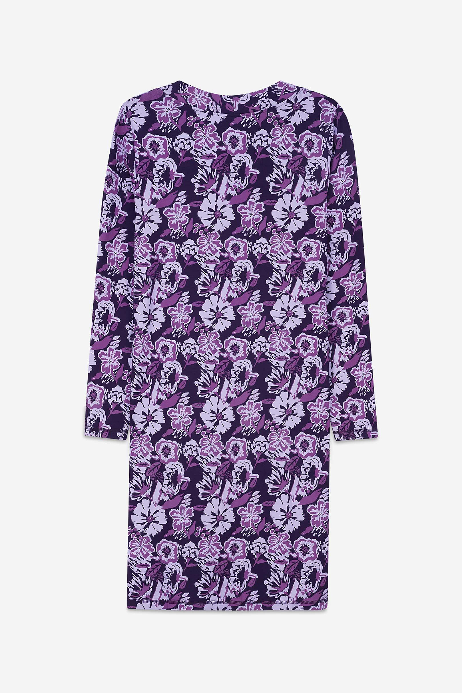 Womens Wild Flower Print Longline Midi Dress