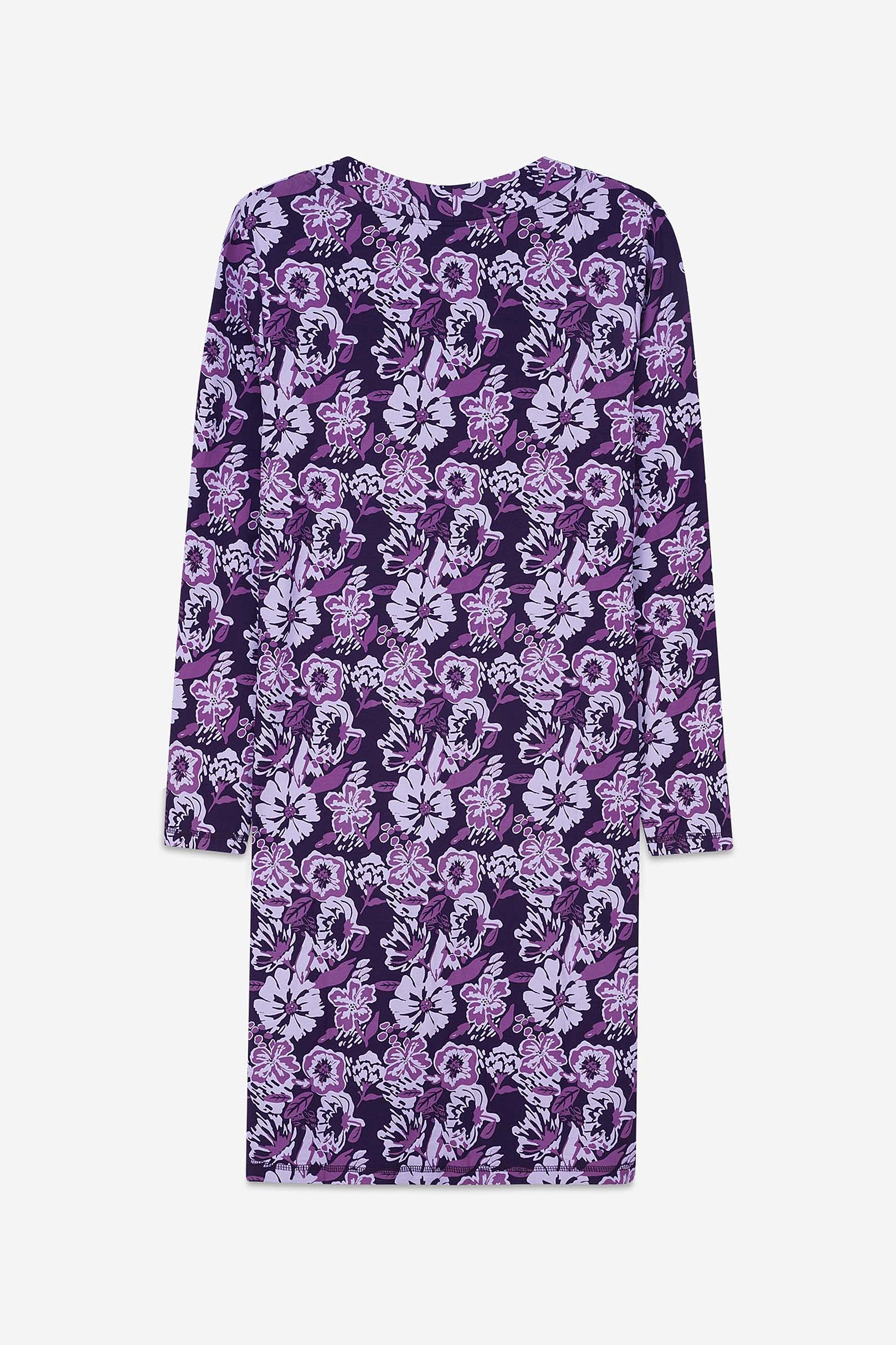 Womens Wild Flower Print Longline Midi Dress