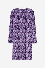 Womens Wild Flower Print Longline Midi Dress