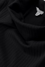 Ribbed Roll Neck Long Sleeve Mini Dress