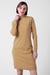 Ribbed Roll Neck Long Sleeve Mini Dress