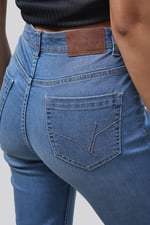 Mid Waist Flare Jeans