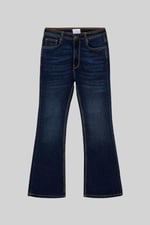 Mid Waist Flare Jeans