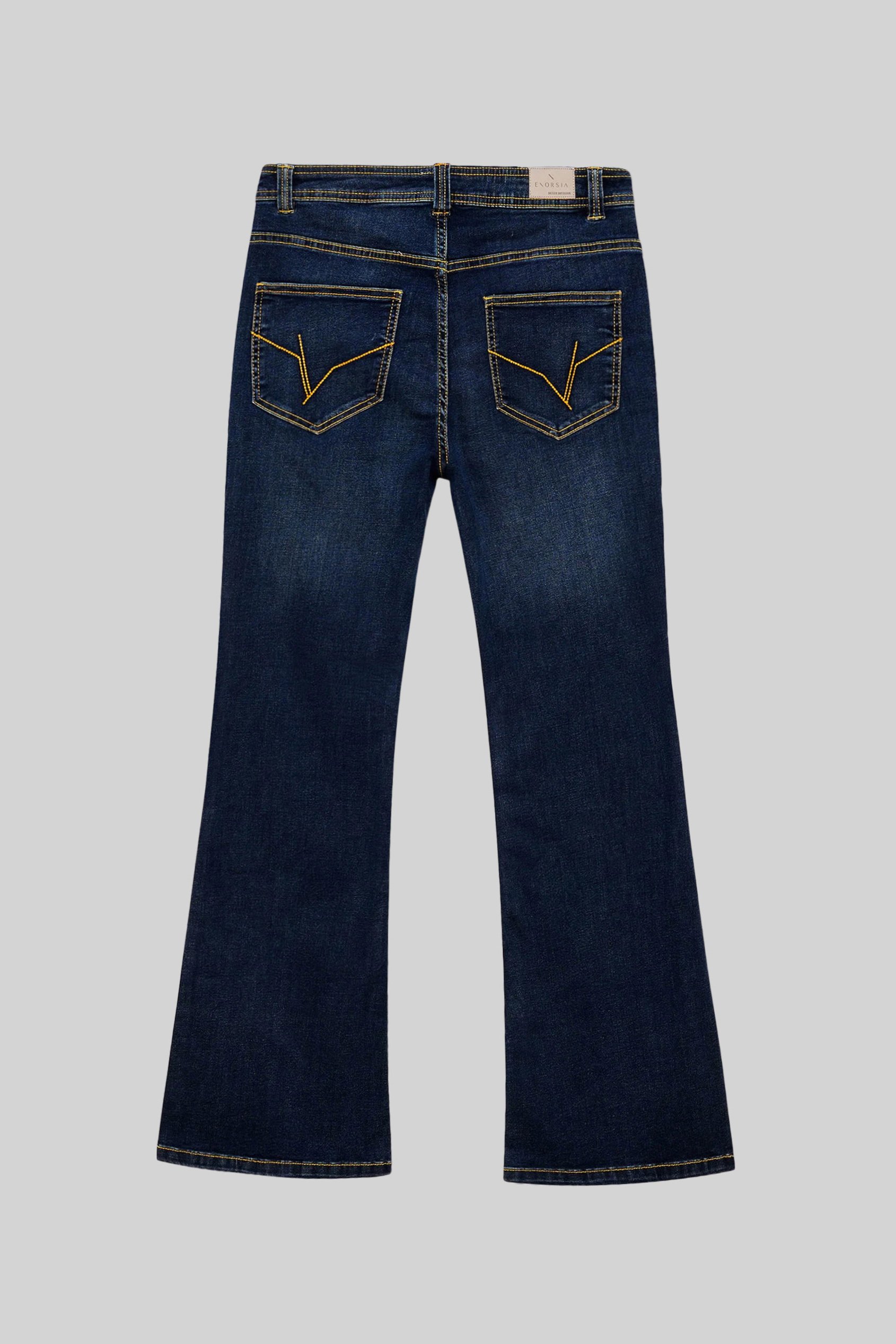 Mid Waist Flare Jeans