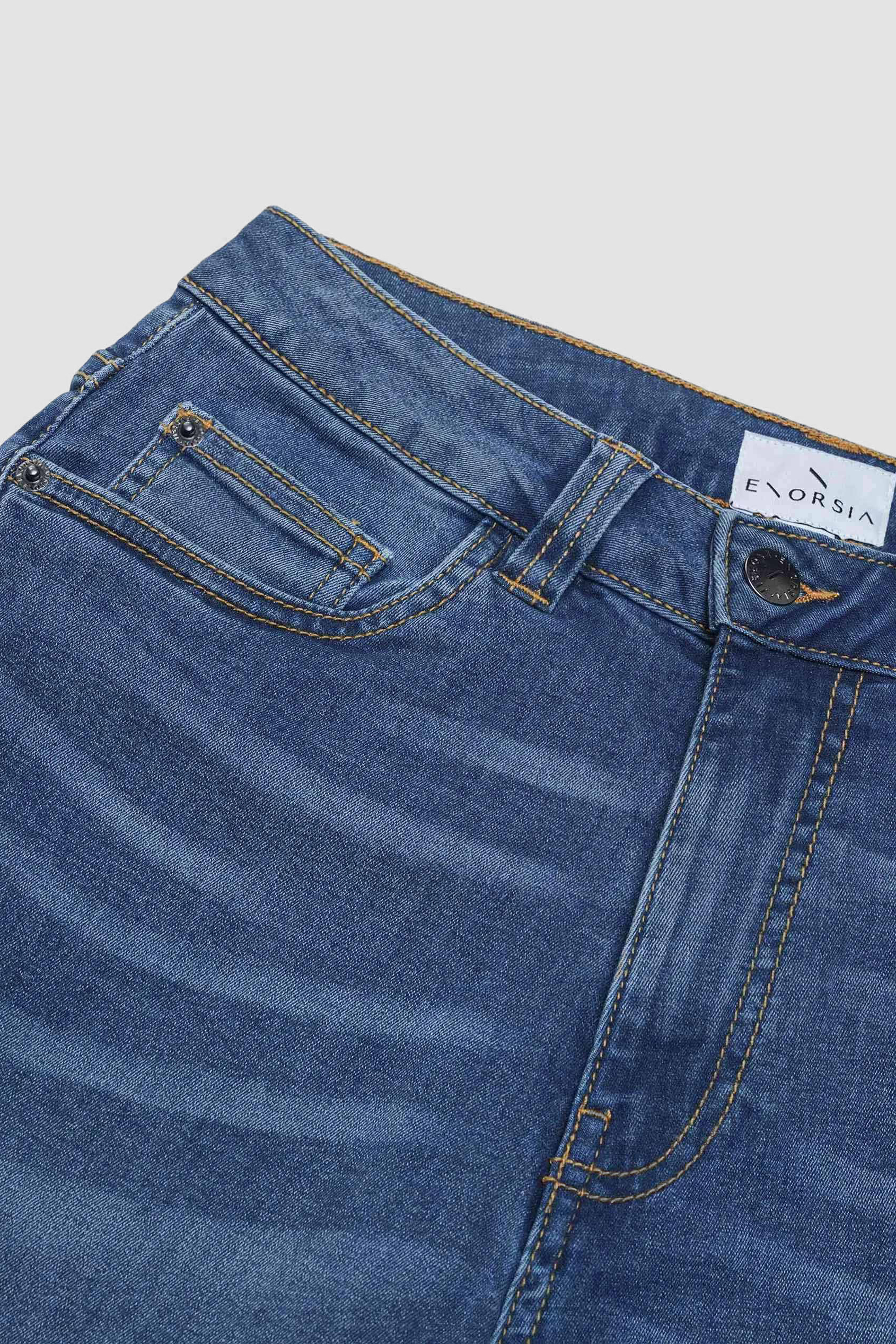 High Waist Girlfriend Fit Leg Jeans