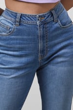 High Waist Girlfriend Fit Leg Jeans