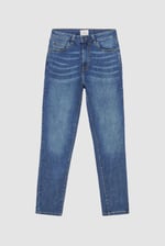 High Waist Girlfriend Fit Leg Jeans