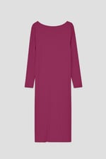 Ruched Button Decor Long Sleeve Tunic Dress