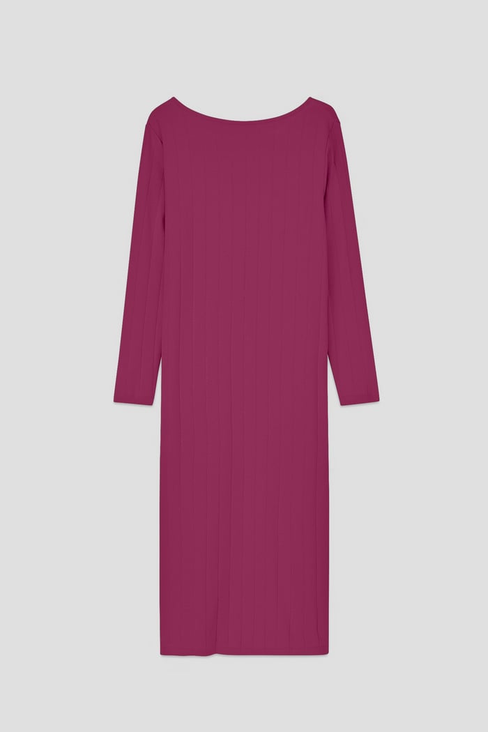 Ruched Button Decor Long Sleeve Tunic Dress