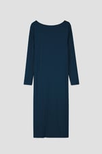 Ruched Button Decor Long Sleeve Tunic Dress