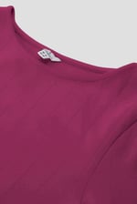 Ruched Button Decor Long Sleeve Tunic Dress