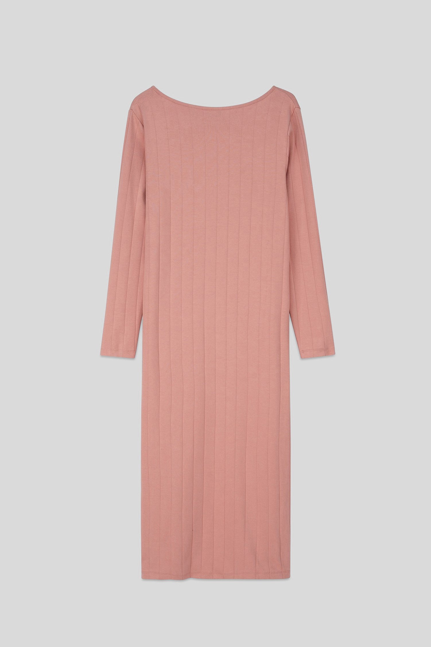 Ruched Button Decor Long Sleeve Tunic Dress