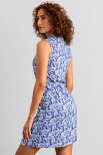 Wild Garden Print Button-Through Shirt Dress