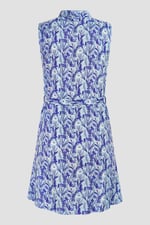 Wild Garden Print Button-Through Shirt Dress