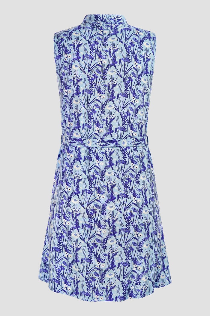 Wild Garden Print Button-Through Shirt Dress