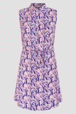 Wild Garden Print Button-Through Shirt Dress