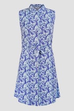 Wild Garden Print Button-Through Shirt Dress